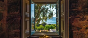 House facing the sea with 5,000 m² garden, swimming pool and unforgettable sunsets.