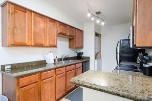 Fridge, microwave, oven, stovetop - 2BR Gated Condo | Pool + Gym Near Old Town (Scottsdale)