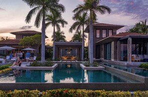 A heated pool