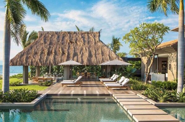 A heated pool