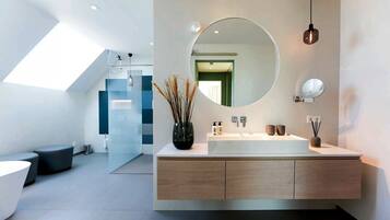 Shower, hair dryer