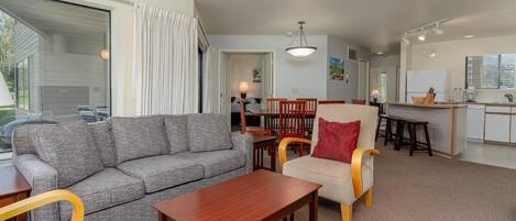 TV, fireplace, DVD player