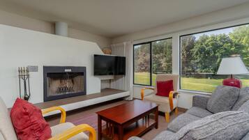 TV, fireplace, DVD player