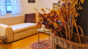 Apartment (Shadow of Nehaj - Two Bedroom Apartme) | Living room | 32-inch flat-screen TV with cable channels