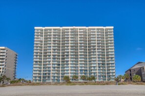 Exterior - Ashworth 1308 (3-Bedroom Condo) with Pool and Beach view by RedAwning (North Myrtle Beach)