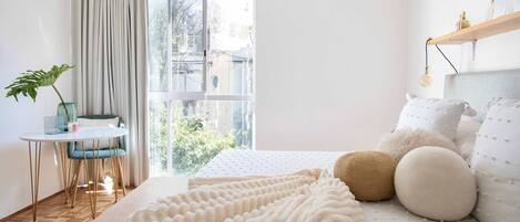 2 bedrooms, iron/ironing board, travel crib, WiFi