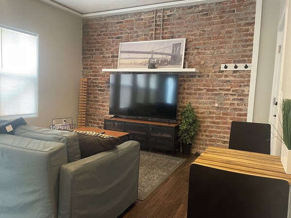 Living area - Newly Renovated Downtown Apartment (Omaha)