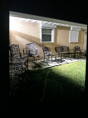 Terrace/patio -  Mins to Walmart Privately fenced, pet friendly single home with a large yard! (New Orleans)