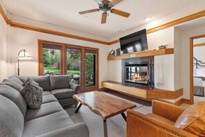 TV, fireplace - The Charter at Beaver Creek C0305 (Beaver Creek)