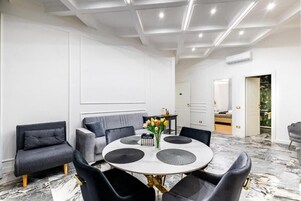 Appartamento Luxury, non fumatori, angolo cottura | Area soggiorno