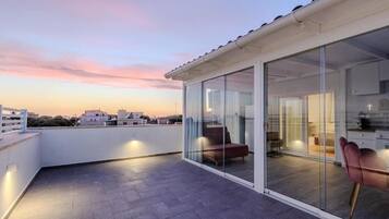 Panoramic-Penthouse, Meerblick | Terrasse/Patio