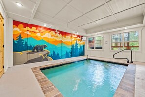 Indoor pool, a heated pool