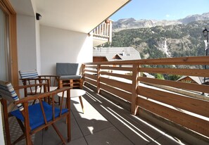 Terrace/patio - Amethystes B3 - Two Bedroom Apartment, Sleeps 6 (Vaujany)