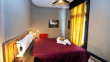 2 habitaciones, escritorio, tabla de planchar con plancha y wifi