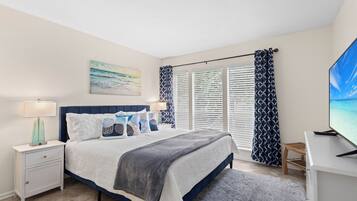 2 bedrooms, iron/ironing board, travel crib, WiFi