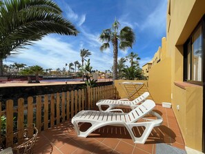 Terrace/patio - The Little Palm, a stylish deluxe apartment. (Corralejo)