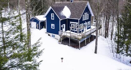 Tranquil Haven near the Charming Village of Knowlton - Sleeps 12 - Whole House & 2 Acres with Pond, Bridge, Grounds, and Woods