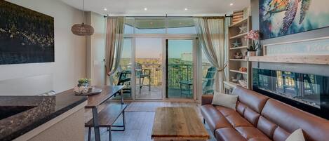 Televisión, chimenea