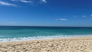 Sun-loungers, beach towels