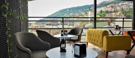 34-inch TV with satellite channels