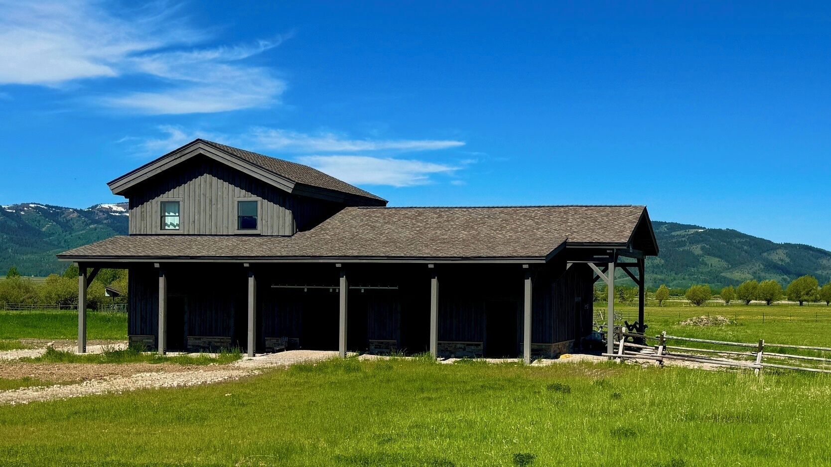 New Home on 28 Acres with Horse Barn and Pastures