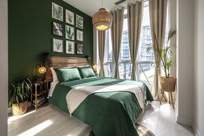 1 soverom, strykejern/-brett, wi-fi (inkludert) og sengetøy