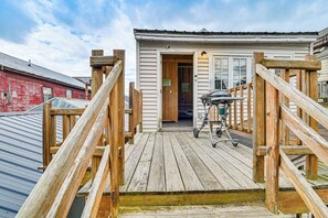 Terrace/patio - Pet-Friendly Boonville Apt w/ Deck on Main Street! (Boonville)