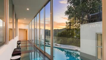 Indoor pool, a heated pool