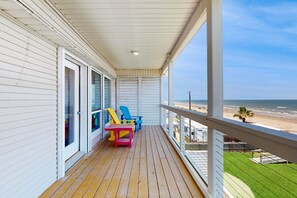 Property grounds - Galveston home with open floor, balcony, patio and water views (Galveston)