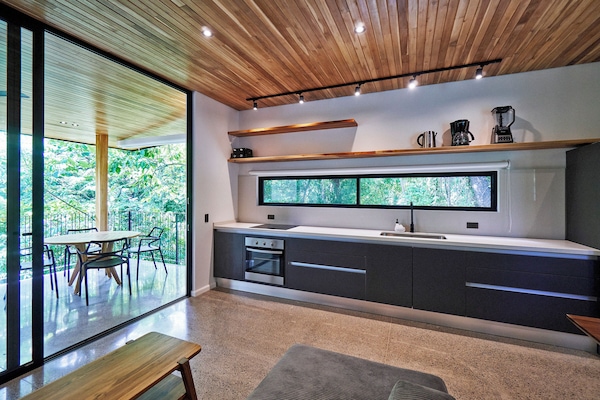 Premium Loft (Studio #2) | Private kitchen | Full-size fridge, oven, cookware/dishes/utensils, freezer