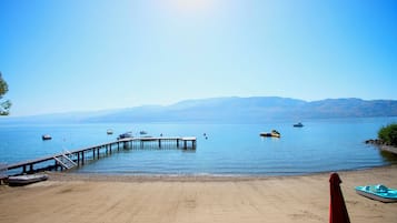 Private beach, sun-loungers, beach umbrellas