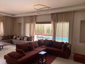 Living area - Villa & Piscine Privée 10 mn a Aeroport Marrakech (Marrakesh-Safi)