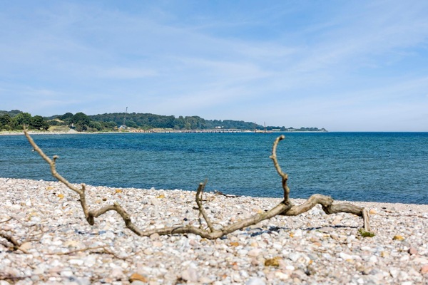 Nära stranden och fiske