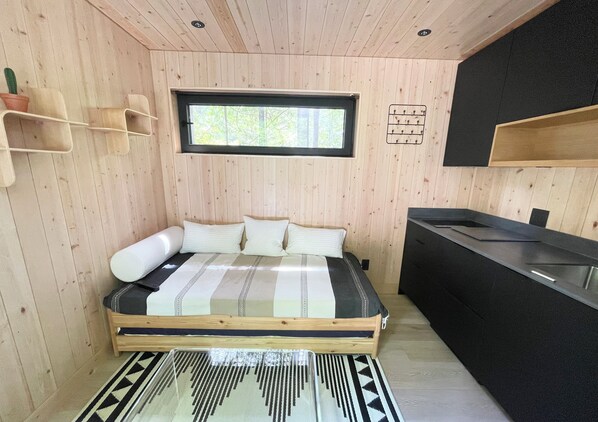 1 bedroom, travel crib, WiFi, bed sheets