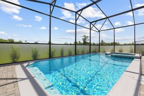 Outdoor pool, a heated pool - 7 Themed BD 5.5BA Pool Villa (Kissimmee)