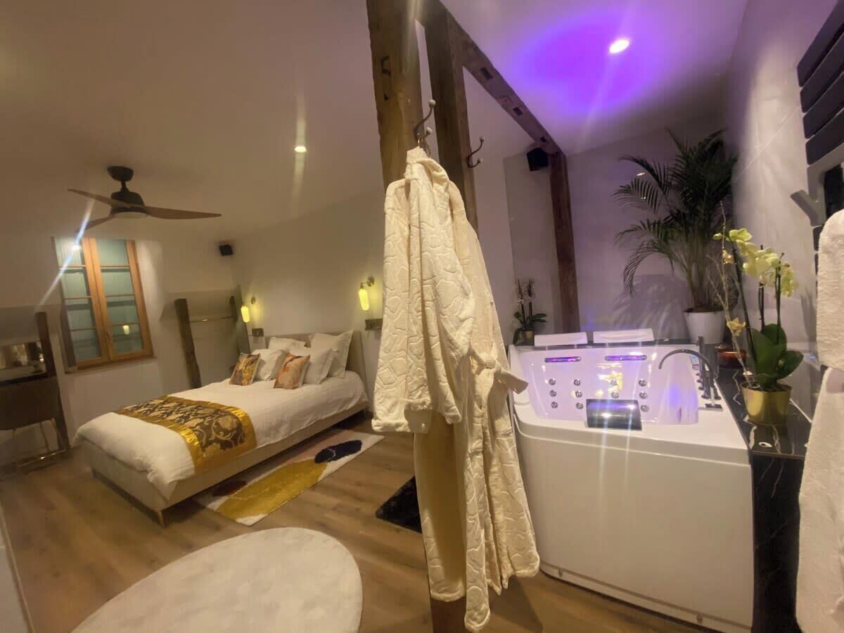 1 habitación, tabla de planchar con plancha, wifi y ropa de cama 