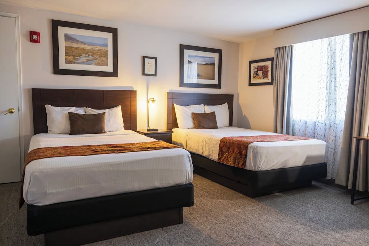 Standard Room with 2 Double Beds | Hypo-allergenic bedding, desk, iron/ironing board, free WiFi