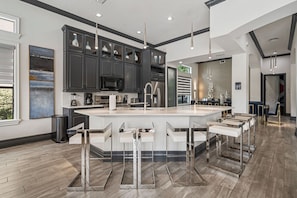 Fridge, microwave, oven, stovetop - Homestead Highlands: Pool, Game Room, Theater, Themed, Water Park, Near Disney (Kissimmee)