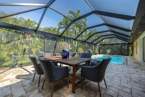 A heated pool
