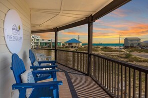 Terrace/patio - The Good Life · Ultimate Gulf Shores Getaway: Hot Tub, RV Pad, Fire-Pit & Beach (Gulf Shores)
