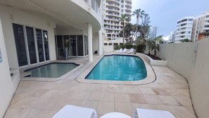 Indoor pool, a heated pool