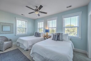 3 habitaciones, escritorio, tabla de planchar con plancha y wifi 