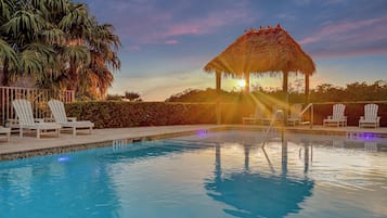 A heated pool