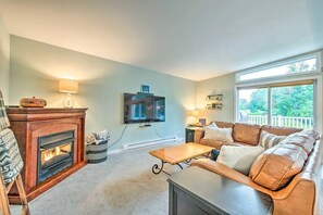 Smart-tv en een open haard