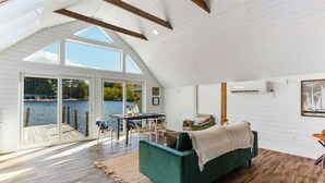 Living area - Dockside Dream | 4 mins to Mt Sunapee | Dock | VIEWS | Grill (Newbury)