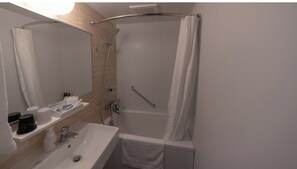 Hair dryer, towels