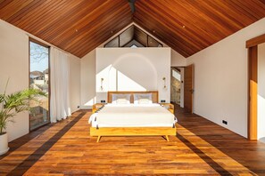 Villa, 1 Bedroom, Pool View | 1 bedroom, Egyptian cotton sheets, premium bedding, in-room safe