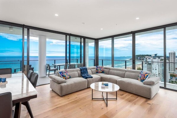 Apartment, 3 Bedrooms, Ocean View | Living area - Luxury 3 Bedroom Ocean View Apartment (Burleigh Heads)