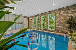 Indoor pool, a heated pool