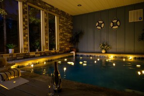 Indoor pool, a heated pool